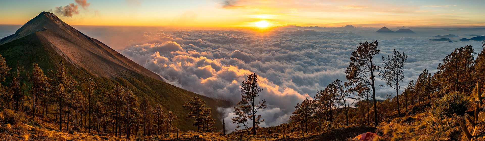 randonnée panoramique au volcan Guatémala