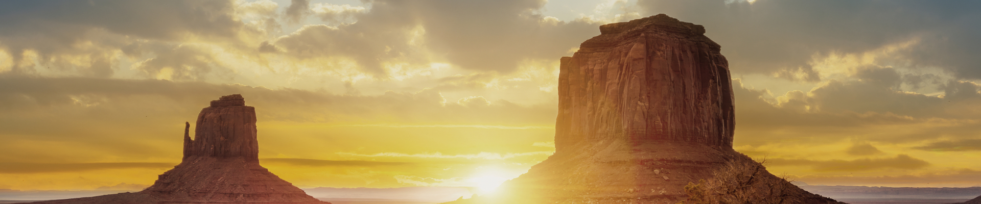 image de canyons américains lors d'un coucher de soleil